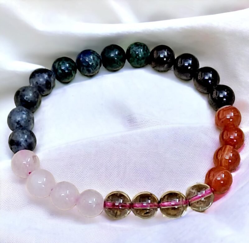 Divinity Healing Crystals Zodiac Natural Crystal Capricorn Sun Sign ??? ?????Certified Unisex Bracelet Original Natural 8 mm Stone Beads with Palo Santo Smudge