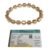 Divine Spirituals Golden Pyrite Certified Damru Shaped Beads Bracelet for Men and Women - Money Magnet Bracelet for Financial Abundance, Prosperity and Business Success