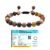 Natural Mookaite (Mook Jasper) Bracelet Macrame Thread Lab Certified Original 8mm Adjustable Unisex Crystal Bracelet For Balance, Grounding & Manifestation