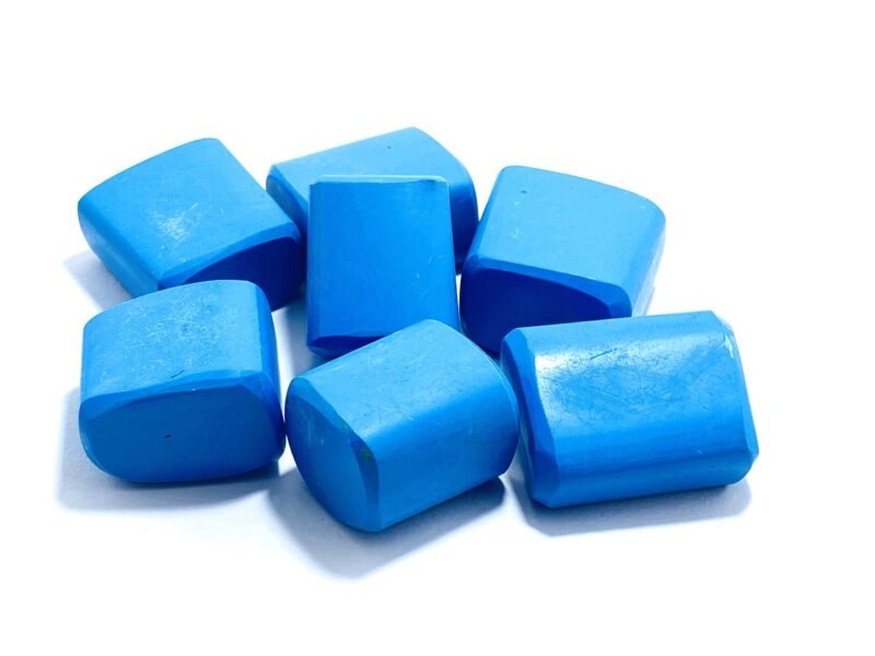 Turquoise Natural Healing Crystal Tumble Stone (Value Pack of 2 AAA Grade Natural Tumbles)