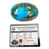 Natural Firoza Turquoise Beautiful Pure Lab Certified Irani Firoza Exclusive Double Polished Gemstones for Peace, Protection Name and Fame for Men and Women (4 to 20 Carat)