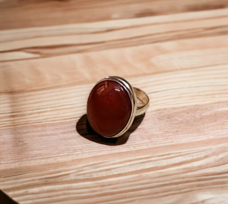 Red Carnelian Certified Unisex Ring For Manifestation, Healing and Meditation to attain abundance and prosperity - Image 3