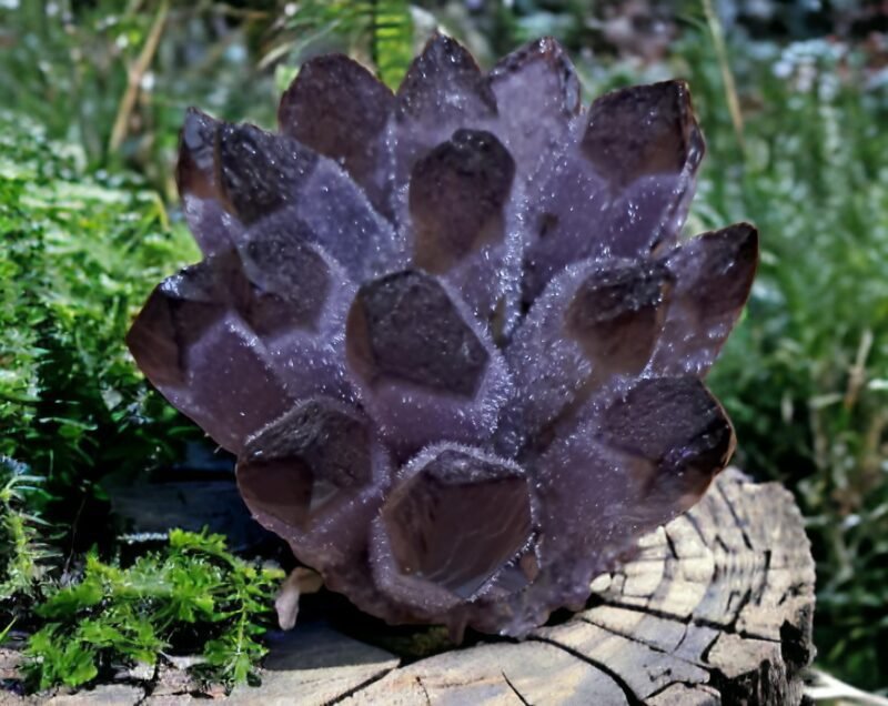 The Certified Natural Ametrine Pure Quartz Family Phantom Cluster Geodes – Rare Earth Natural Formations (Ametrine Family Cluster) - Image 6