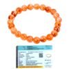 Natural Sunstone Bracelet Lab-Certified AAA Grade 8mm Stretchable Original Unisex Bracelet For Sacral & Solar Plexus Chakra, Abundance, Creativity, Manifestation & Meditation