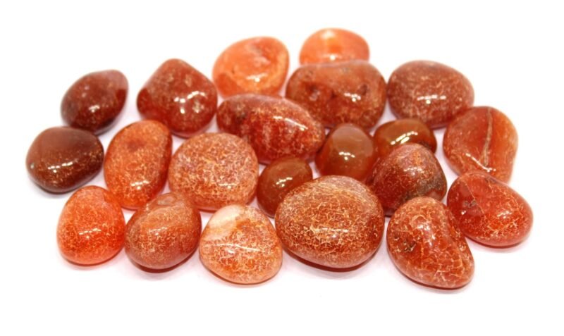 Carnelian Natural Healing Crystal Tumble Stone (Value Pack of 2 AAA Grade Natural Tumbles)