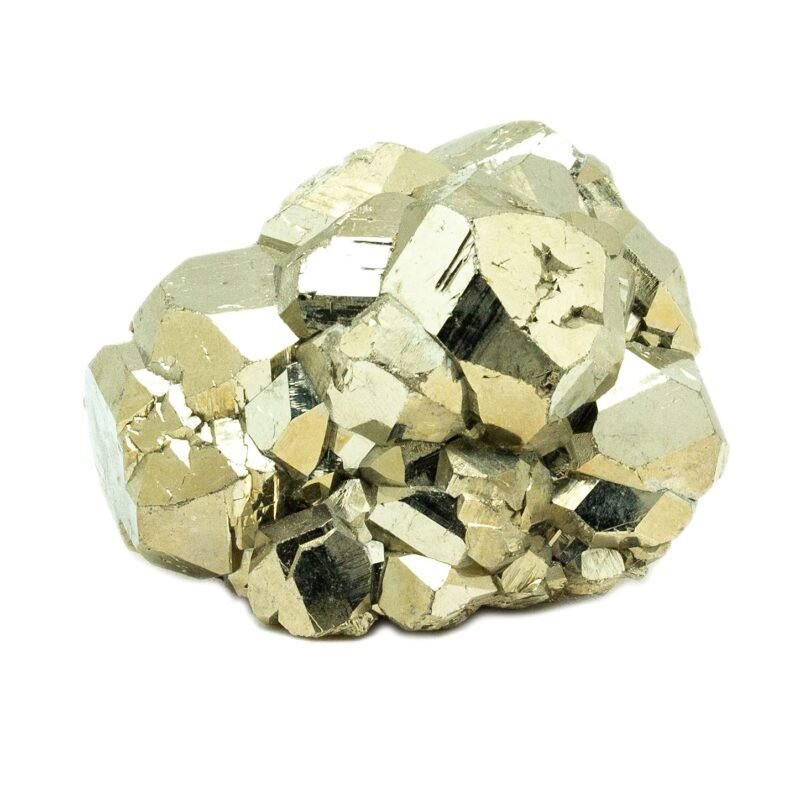 Divine Spirituals Pyrite Stone Original Cluster - High Energy Natural Iron Pyrite Stone Gold Rock Reiki Crystal Used for Increased Willpower and Manifestation (180 CARAT Approx.)