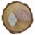Amazonite + Rose Quartz AAA Grade Raw Natural Crystal Combo with Wooden Natural Bark Coaster for Healing, Meditation and Manifestation