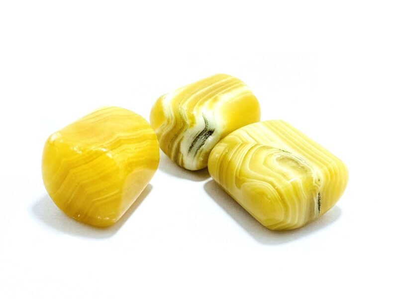 Calcite Natural Healing Crystal Tumble Stone (Value Pack of 2 AAA Grade Natural Tumbles)