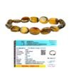 Natural Tiger's Eye Bracelet AAA Grade Certified Pebble Oval Shape Unisex Real Crystal Bracelet for Protection, Courage, & Confidence
