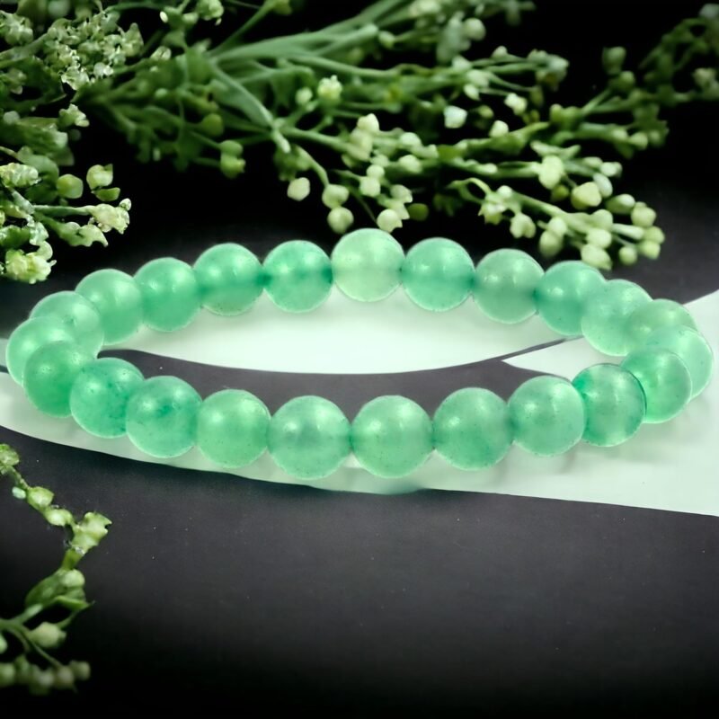 Green Aventurine Original Premium Crystal Bracelet For Healing, Meditation & Manifestation|Lab-Certified Pure Crystal Bracelet with Stretchable Durable Band