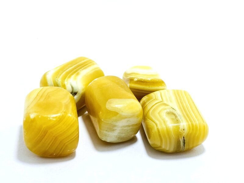 Calcite Natural Healing Crystal Tumble Stone (Value Pack of 2 AAA Grade Natural Tumbles)