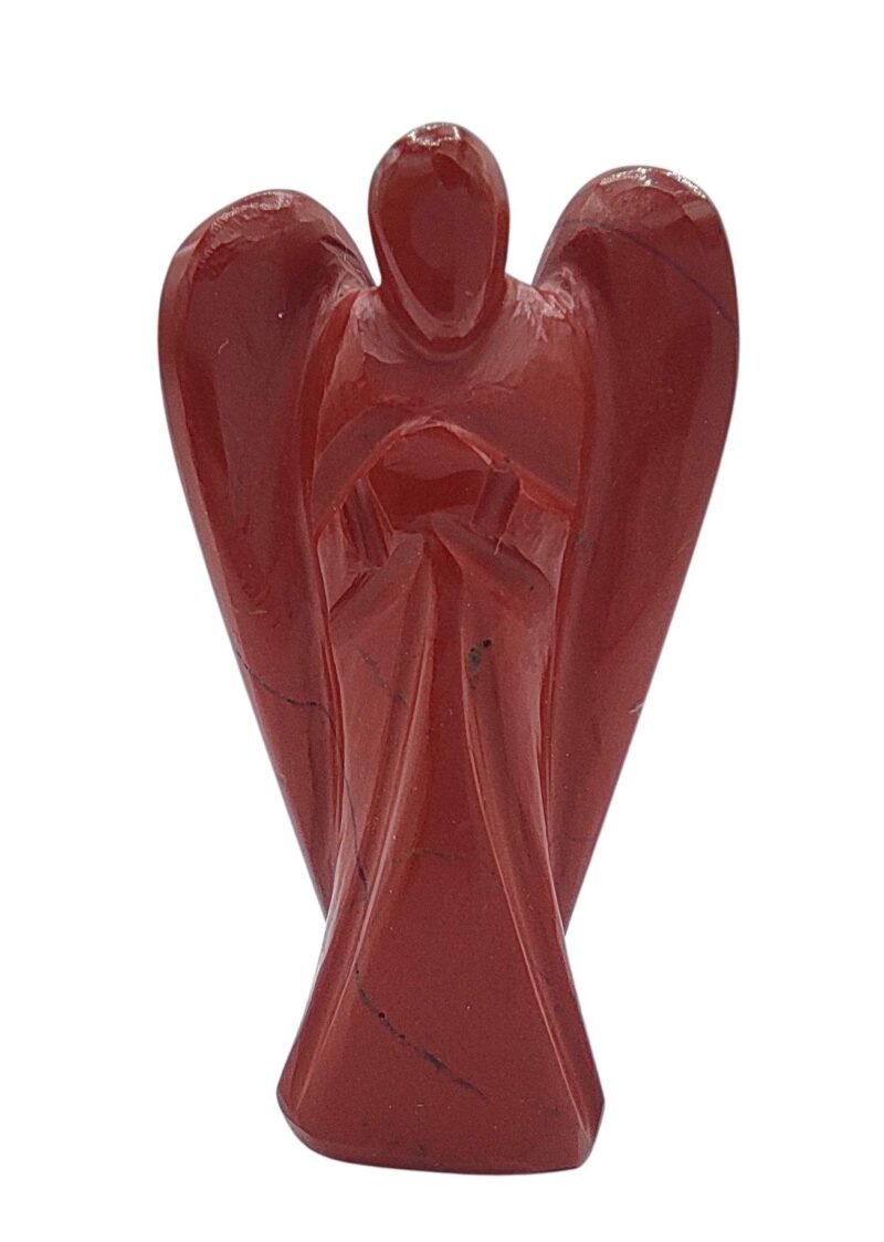 Natural Energized Red Jasper Healing Lab Certified Natural Crystal Angel (3" Inches)