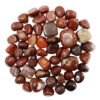 Divinity Healing Crystals Natural Tumble Stone Crystal Tumble Stone Crystals Gemstones Tumbled Pebble Stones for Reiki Healing ( Red jasper Tumbled Stone ) Value Pack Of 2