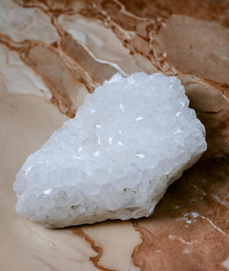 Divine Natural Pure Clear Quartz Crystal Point Medium to Large Cluster Geode Rock for Healing Meditation and Increased Creativity