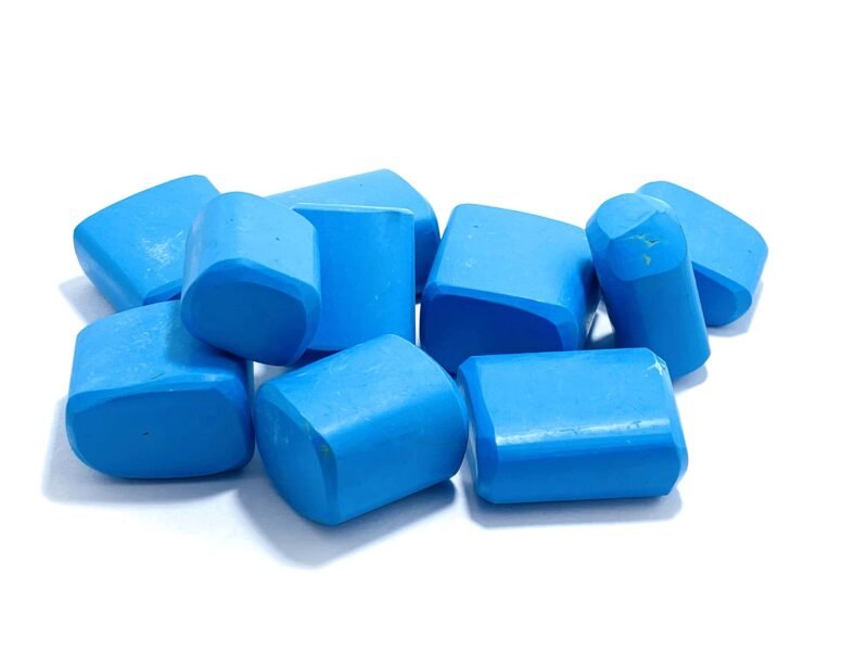 Turquoise Natural Healing Crystal Tumble Stone (Value Pack of 2 AAA Grade Natural Tumbles)