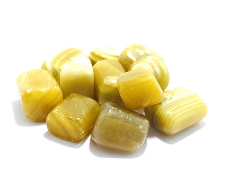 Calcite Natural Healing Crystal Tumble Stone (Value Pack of 2 AAA Grade Natural Tumbles)