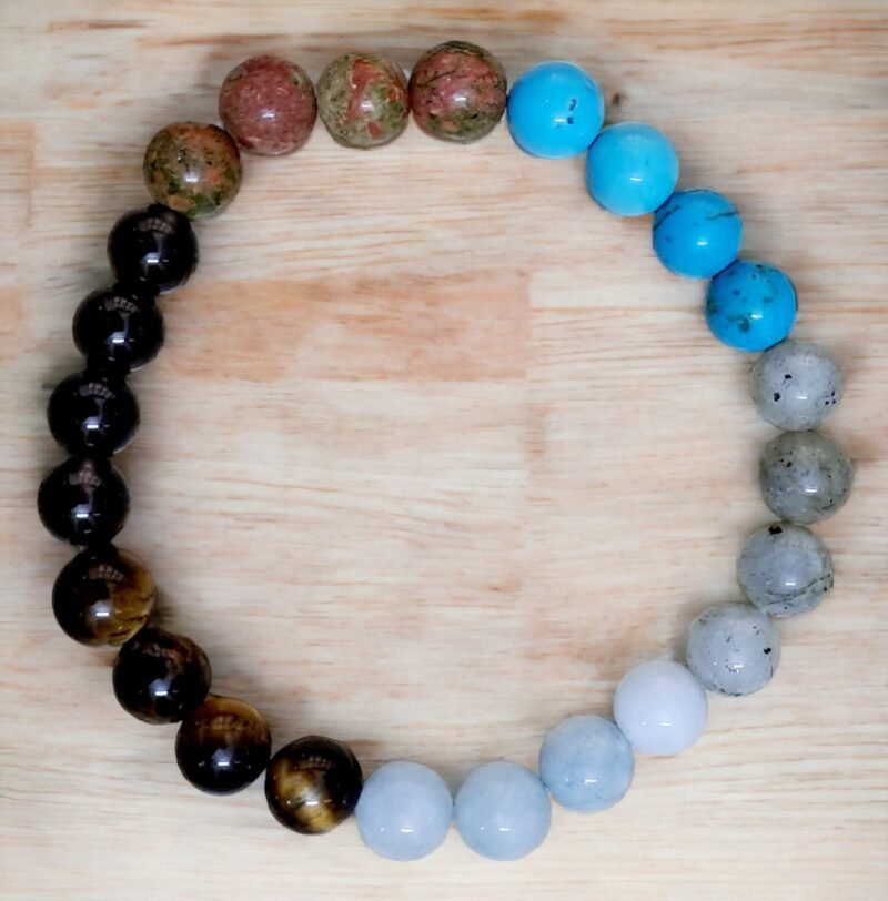 Zodiac Scorpio Sun Sign ??????? ???? Certified Bracelet Original Natural 8 mm Stone Beads (Unisex) with Palo Santo Stick - Image 5