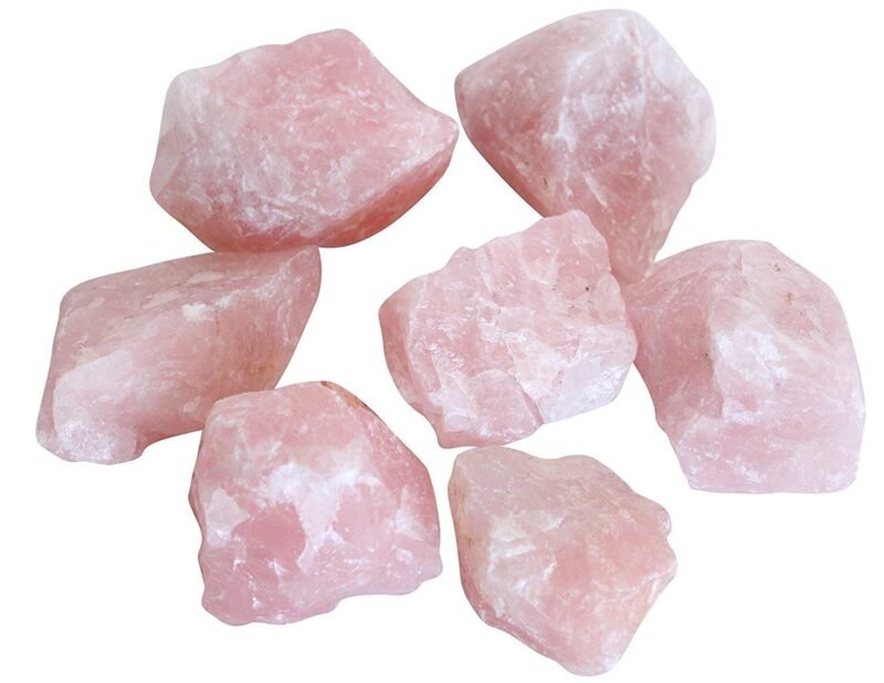 Natural Healing Crytal Rose Quartz Raw Rough Stones. Weight : 200 Grams | Pack of 4 to 8 Beautiful Natural Healing Crytal Raw Stones depending on Raw Crystal Stone Size | Hand Picked and Cleaned