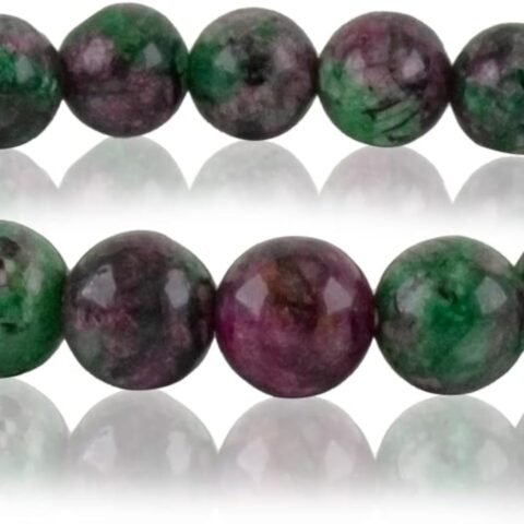Ruby Zoisite Natural Bracelet Pure Certified For Men and Women Adjustable 8mm Lab Certified Gemstone For Men and Women Bracelet for Healing Meditation Success and Abundance