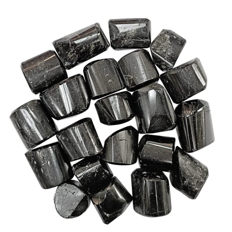 Divinity Healing Crystals Natural Tumble Stone Crystal Tumble Stone Crystals Gemstones Tumbled Pebble Stones for Reiki Healing (Black tourmaline Stone ) Value Pack Of 2