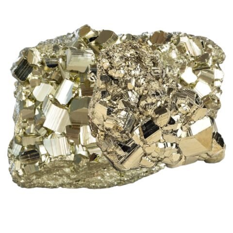 Golden AAA + Grade Premium Pyrite Rock Original Lab Certified Rare Pyrite Cluster Geodes Natural and Pure Money Magnet Crystal Pyrite for Manifesting Financial Abundance and Prosperity
