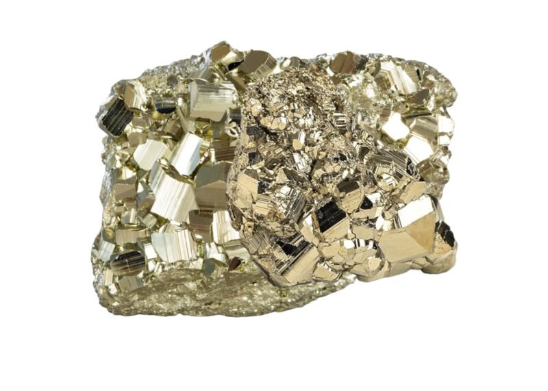 Golden AAA + Grade Premium Pyrite Rock Original Lab Certified Rare Pyrite Cluster Geodes Natural and Pure Money Magnet Crystal Pyrite for Manifesting Financial Abundance and Prosperity