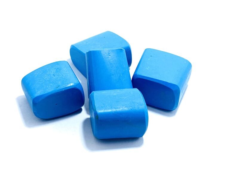 Turquoise Natural Healing Crystal Tumble Stone (Value Pack of 2 AAA Grade Natural Tumbles)