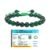 Natural Green Jade Bracelet Premium Macrame Thread Bracelet Lab Certified 8mm Adjustable Unisex Crystal Bracelet For Peace & Manifestation