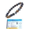 Natural Sulemani Hakik Bracelet Lab Certified AAA Grade 8mm Stretchable Original Real Crystal Bracelet For Unisex Adult For Grounding, Protection, Courage, Stability & Meditation