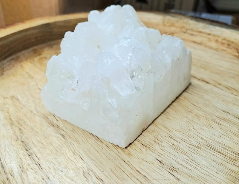 Divine Natural Pure Clear Quartz Crystal Point Medium to Large Cluster Geode Rock for Healing Meditation and Increased Creativity