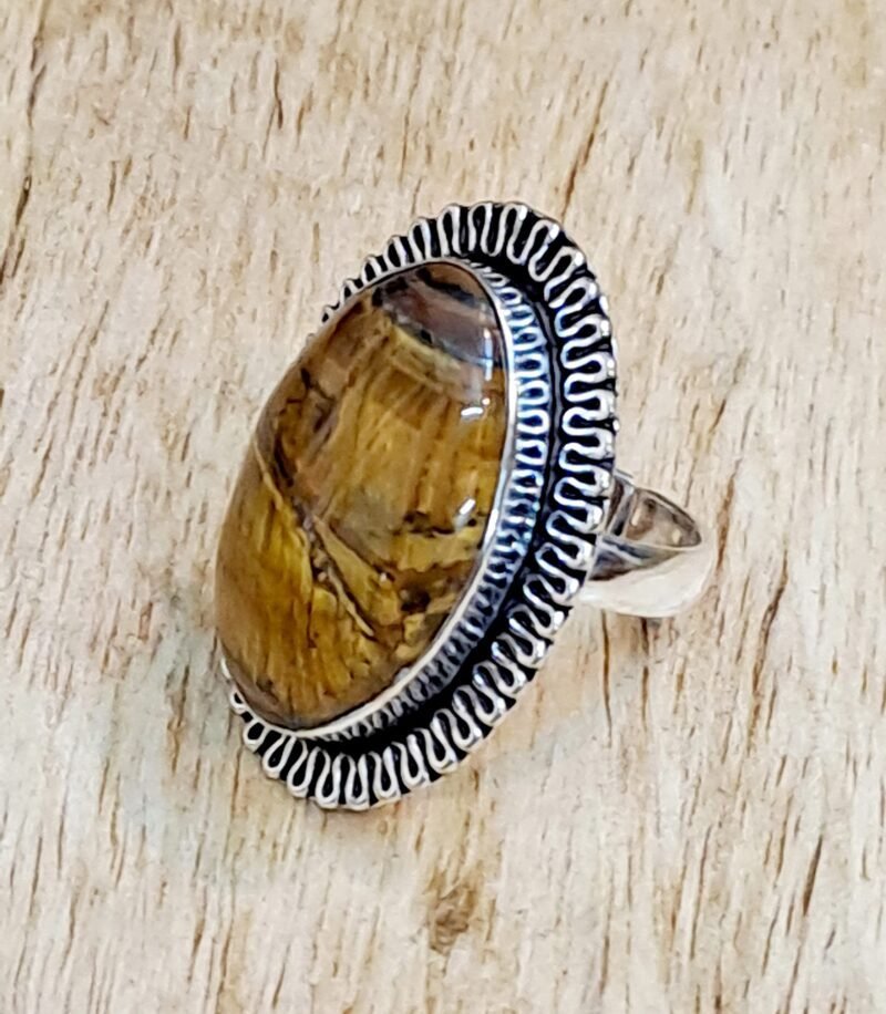 Divine Certified Tiger Eye Crystal Ring for Abundance, Prosperity, Self Love, Wealth Will Power and Protection - Image 4