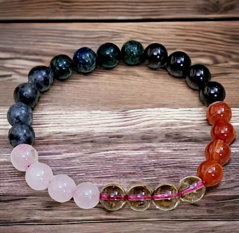 Divinity Healing Crystals Zodiac Natural Crystal Capricorn Sun Sign ??? ?????Certified Unisex Bracelet Original Natural 8 mm Stone Beads with Palo Santo Smudge