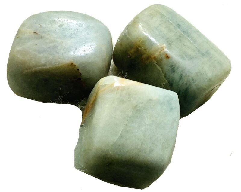 Aquamarine Natural Healing Crystal Tumble Stone (Value Pack of 2 AAA Grade Natural Tumbles) - Image 3