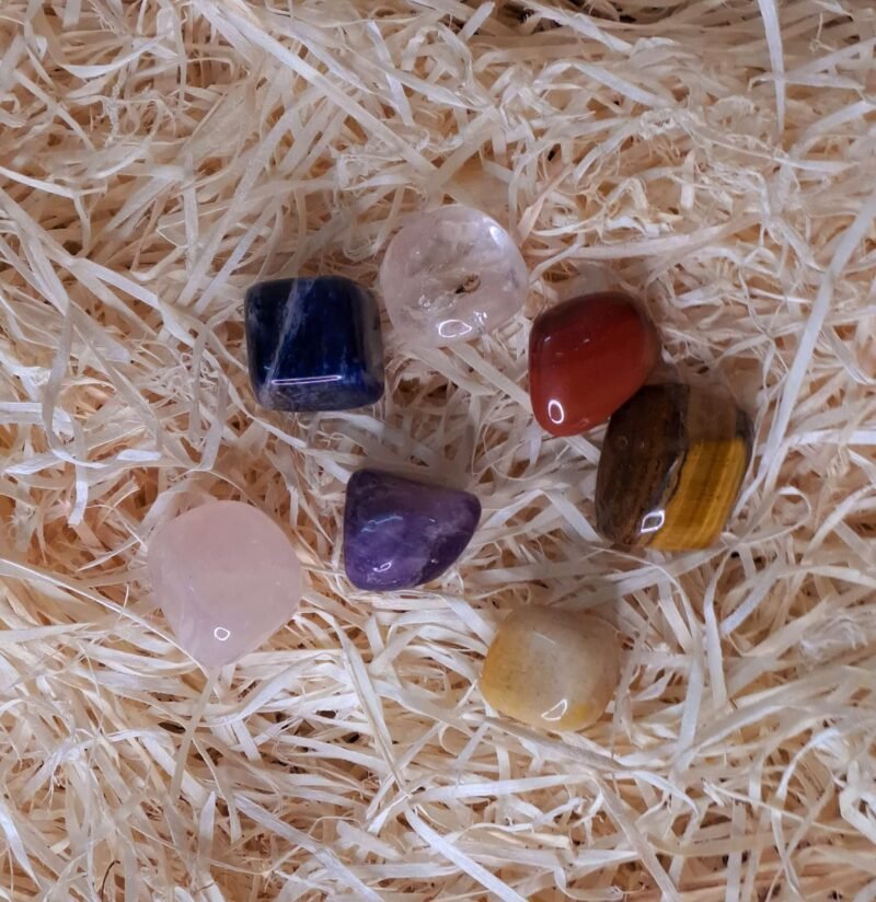 7 Chakra healing stone Tumble set - AAA Grade Meditation & Healing Kit - Image 3