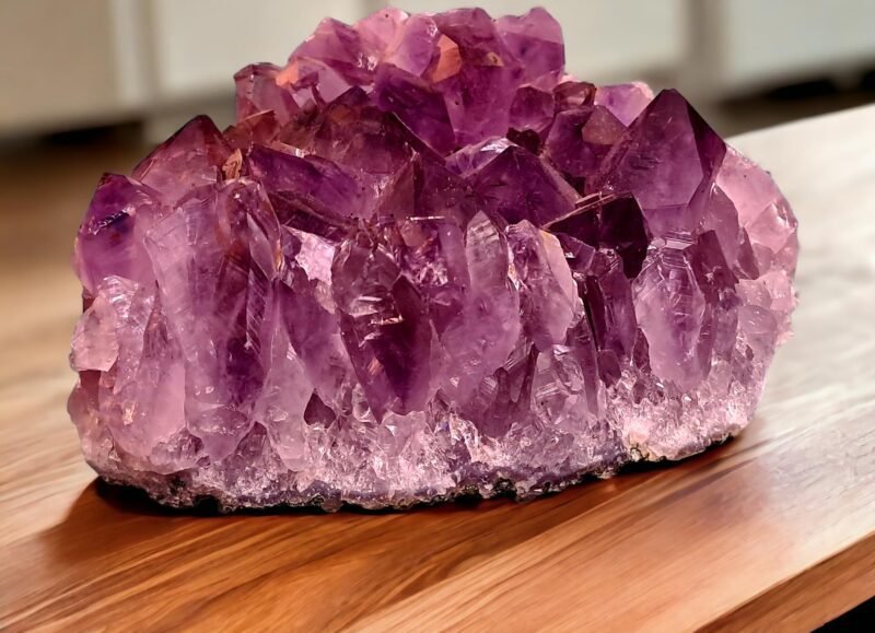 Big Amethyst Cluster Geode Natural Amethyst Cluster Gemstone Purple Brazilian Amethyst Cluster for Reiki Healing Vastu Correction (1355.17 Gras) - Image 2