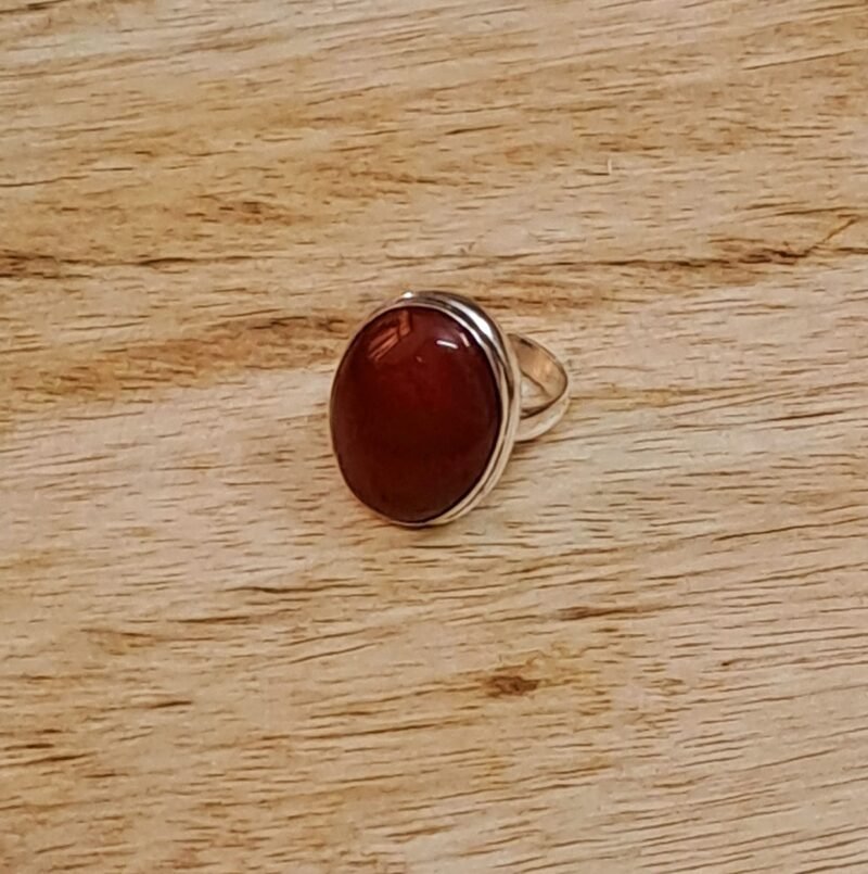 Divine Red Carnelian Certified Unisex Ring For Manifestation, Healing and Meditation to attain abundance and prosperity.