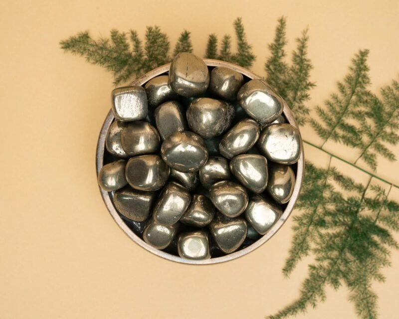 Divinity Original Crystal Tumble GemStone For Manifestation, Abundance , Healing and Meditation (Pyrite)
