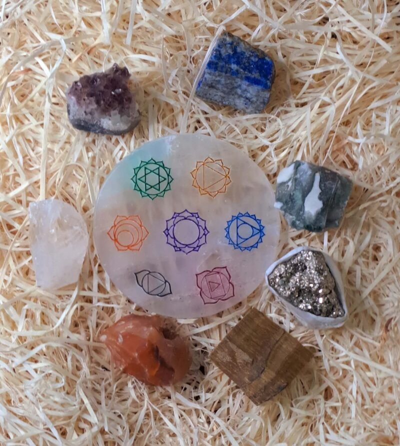 7 Chakra Healing Raw Crystal Stone Elite Kit With Chakra Selenite Charging Disc-Aaa Grade Meditation&Healing Kit For Good Luck Prosperity And Abundance - Image 2