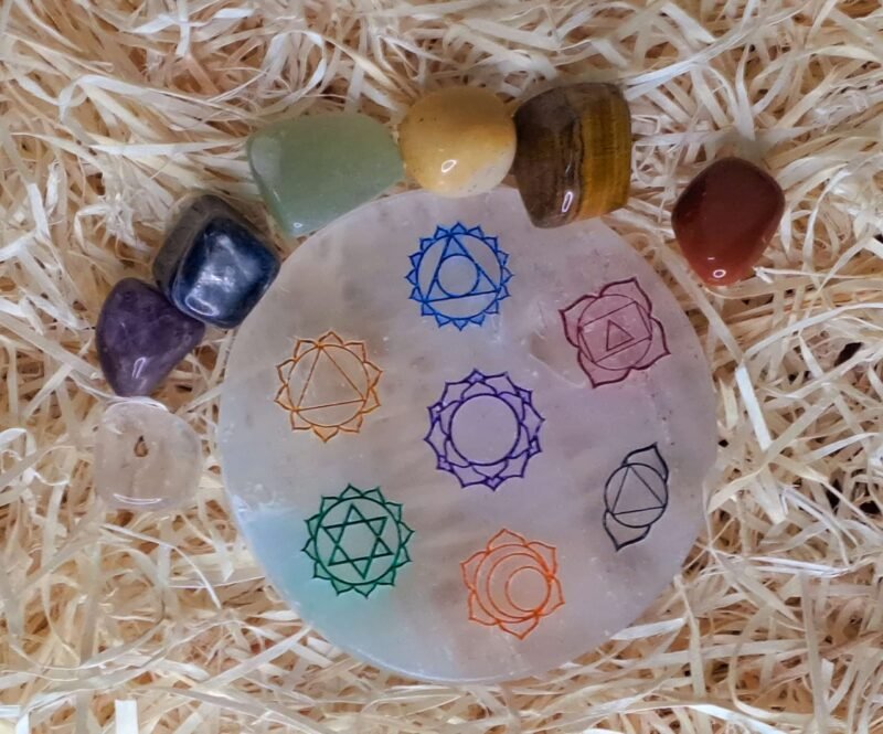 7 Chakra Healing Stone Set With Chakra Selenite Charging Disc-Aaa Grade Meditation&Healing Kit - Image 5