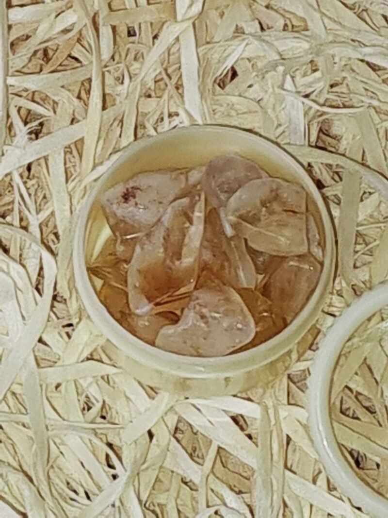 Divine Natural Citrine Rough Stone for Vastu, Crystal Healing, Spirituality, Business Success, Money Abundance & Prosperity Citrine Stone, Raw Rough Stone (50 Gram)
