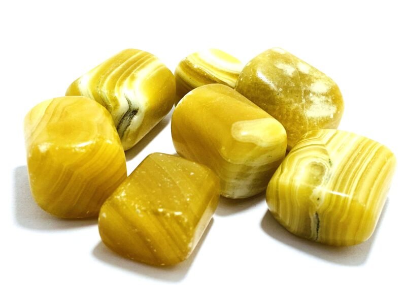 Calcite Natural Healing Crystal Tumble Stone (Value Pack of 2 AAA Grade Natural Tumbles)
