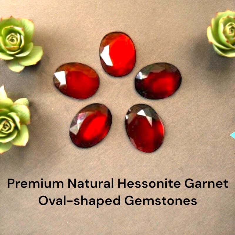 Natural African Hessonite Garnet Gemstone (Gomed) Original Lab-Certified AAA Grade Premium Oval-shaped Cabochon For Healing, Meditation & Ring Jewelry For Men & Women 6 carat - Image 4