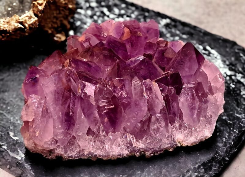 Big Amethyst Cluster Geode Natural Amethyst Cluster Gemstone Purple Brazilian Amethyst Cluster for Reiki Healing Vastu Correction (1355.17 Gras) - Image 3