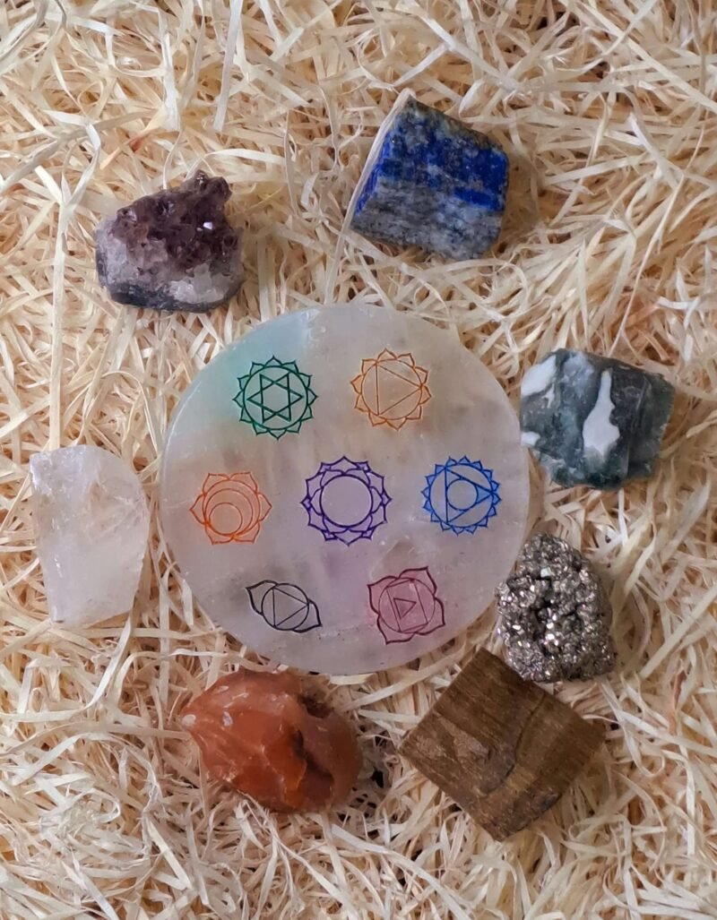 7 Chakra Healing Raw Crystal Stone Elite Kit With Chakra Selenite Charging Disc-Aaa Grade Meditation&Healing Kit For Good Luck Prosperity And Abundance - Image 3