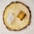 Clear Quartz and Tiger Eye AAA Grade Raw Natural Crystal Combo with Wooden Natural Bark Coaster for Healing, Meditation and Manifestation