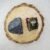 Hematite and Blood Stone AAA Grade Raw Natural Crystal Combo with Wooden Natural Bark Coaster for Healing, Meditation and Manifestation
