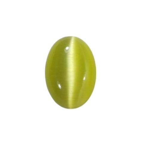 Divine Spirituals Natural Cats Eye Original Certified Gemstone Translucent Yellowish Chatoyant Chrysoberyl Exclusive Cymophane Lehsunia Vaidurya Cat’s Eye 1.96 Carats Cat's Eye Gemstone Abundance Stones