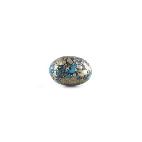 Divine Spirituals Natural Firoza Turquoise Beautiful Pure Lab Certified Irani Firoza Exclusive Double Polished Gemstones for Peace, Protection Name and Fame for Men and Women (9 to 10 Carat) Irani Firoza Abundance Stones