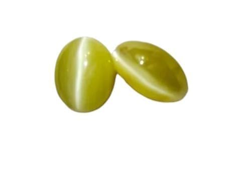 Divine Spirituals Natural Cats Eye Original Certified Gemstone Translucent Yellowish Chatoyant Chrysoberyl Exclusive Cymophane Lehsunia Vaidurya Cat’s Eye 10.04 Carats Cat's Eye Gemstone Abundance Stones