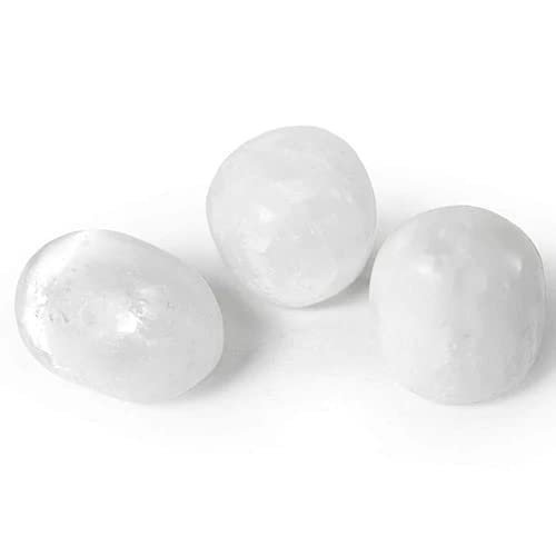 Divine Spirituals Original Crystal Tumble GemStone For Manifestation, Abundance , Healing and Meditation (Selenite) Chakra Tumbled Stones Abundance Stones